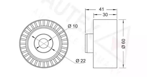Ролик ремня ГРМ 654089 AUTEX