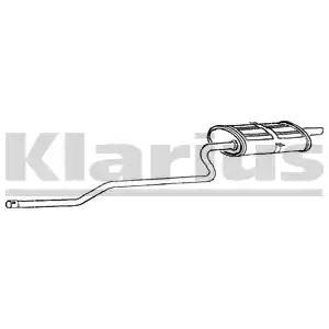 Глушитель - задняя часть системы ОГ 260713 KLARIUS