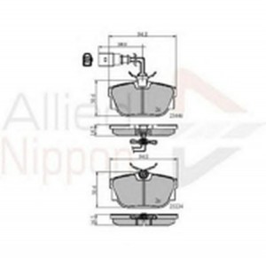 Колодки тормозные дисковые ADB11151 COMLINE