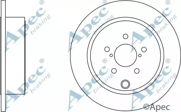 Диск тормозной DSK2673 APEC BRAKING