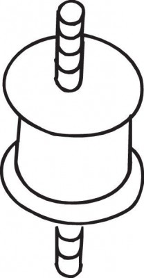 Резинка крепления глушителя 255-736 BOSAL