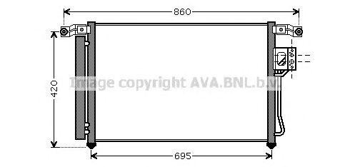 Радиатор кондиционера HY5175 AVA