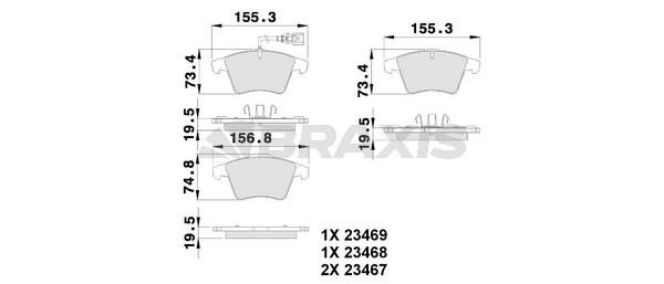 Колодки тормозные дисковые AB0099 BRAXIS