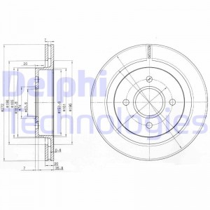 Диск тормозной BG2758 DELPHI