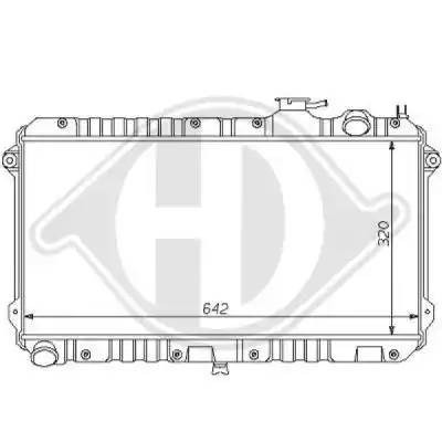 Радиатор охлаждения ДВС 8120115 DIEDERICHS
