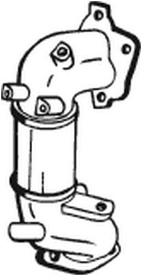 Коллектор выпускной с катализатором 090-447 BOSAL