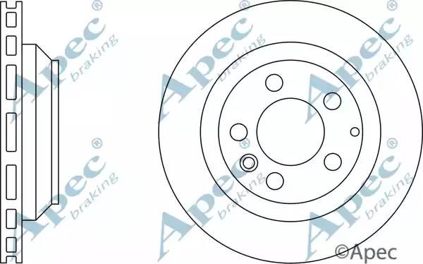 Диск тормозной DSK2284 APEC BRAKING