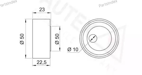 Ролик ремня ГРМ 641627 AUTEX