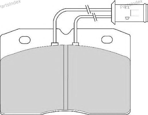 Колодки тормозные дисковые AVR127 ABEX