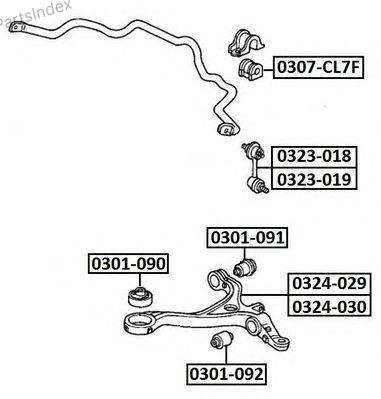 Рычаг подвески 0324-030 ASVA