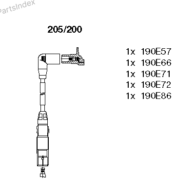 Провода высоковольтные системы зажигания (комплект) 205200 BREMI