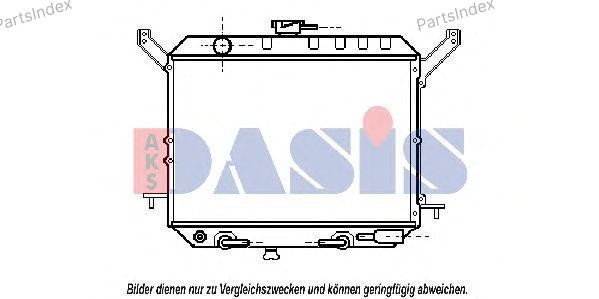 Радиатор охлаждения ДВС 070042N AKS DASIS