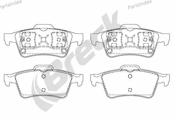 Колодки тормозные 23482 00 702 00 BRECK