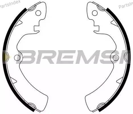 Колодки тормозные барабанные GF0904 BREMSI