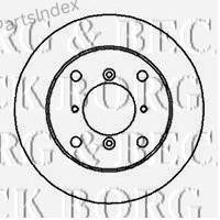 Диск тормозной BBD5025 BORG BECK