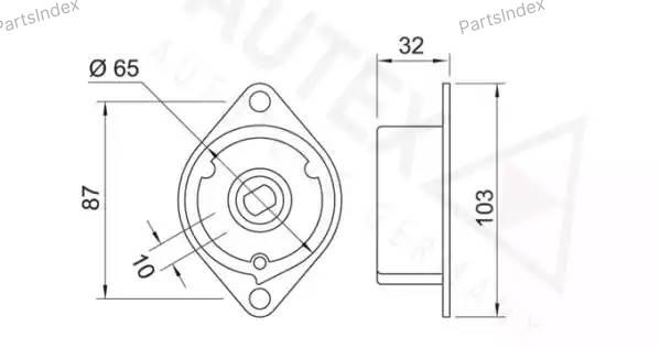 Ролик ремня приводного 601996 AUTEX