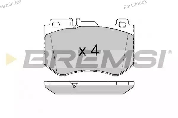 Колодки тормозные дисковые BP3636 BREMSI