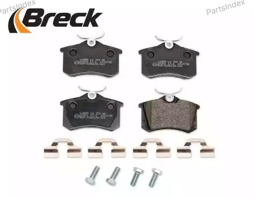 Колодки тормозные дисковые 209611070400 BRECK