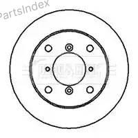 Диск тормозной BBD5025 BORG BECK