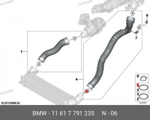 Уплотнитель 11 61 7 791 235 BMW