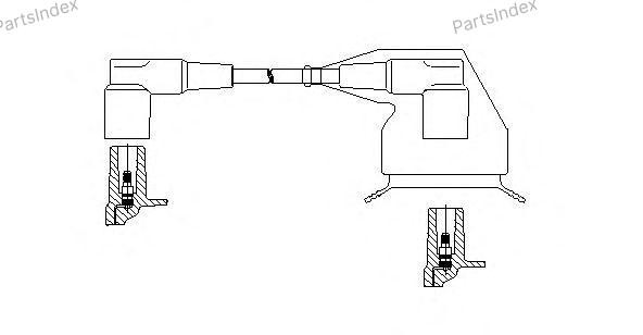 Провода высоковольтные системы зажигания (комплект) 13255 BREMI