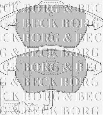 Колодки тормозные дисковые BBP1876 BORG BECK