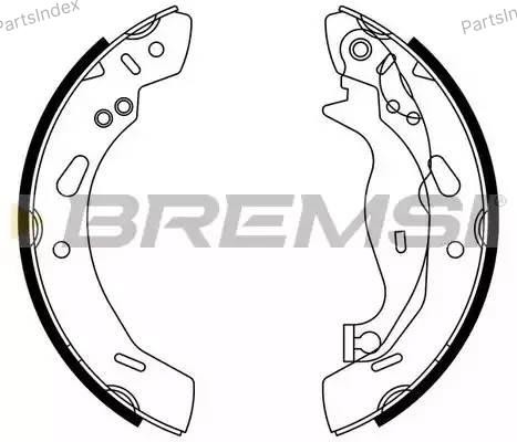 Колодки тормозные барабанные GF0249 BREMSI