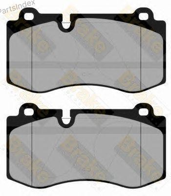 Колодки тормозные дисковые PA1888 BRAKE ENGINEERING