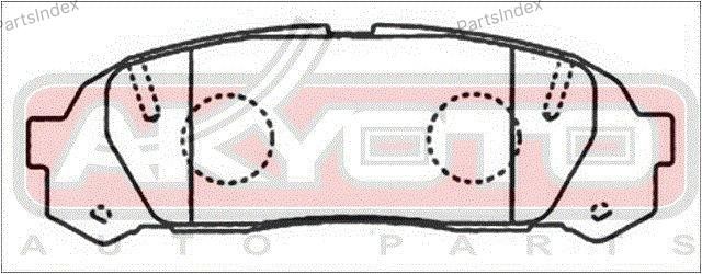 Колодки тормозные дисковые задние TOYOTA TOYOTA MARK 2/CHAISER/CRESTA GX100 1996-2001 AKD-1409 AKYOTO