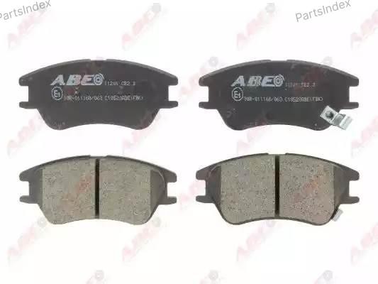 Колодки тормозные дисковые C10520ABE ABE