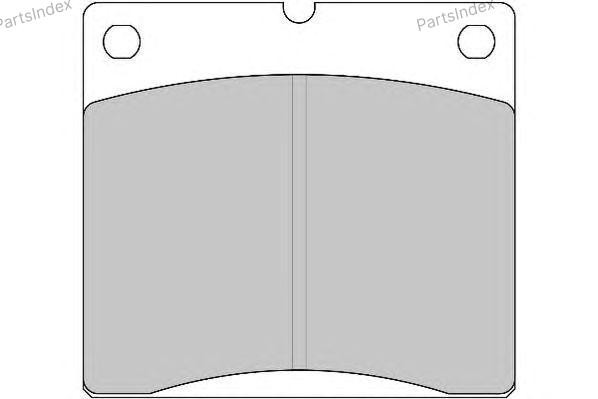 Колодки тормозные дисковые G3001 ABEX
