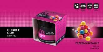 Освежитель воздуха гелевый BUBBLE GUM 100 гр.