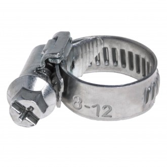 Хомут 8-12/9 мм, червячный, оцинкованный (W1), 1 шт.(AHC-SZ-01)