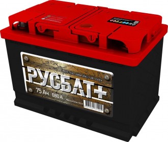 Купить Аккумулятор РУСБАТ+ 75 Ач 680 А -/+ ЕВРО 4607034731311 в Горловке, Енакиево, Донецке