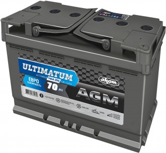 Купить Аккумулятор ULTIMATUM AGM 70 Ач 760 А -/+ ЕВРО 4607034731472 в Горловке, Енакиево, Донецке