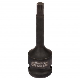 Головка ударная торцевая 1/2" DR внешний SPLINE M8 (ATAS034)