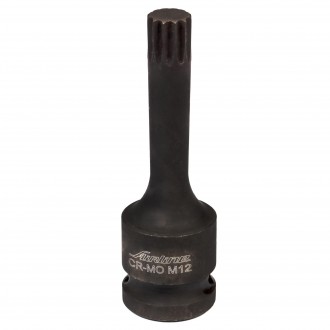 Головка ударная торцевая 1/2" DR внешний SPLINE M12 (ATAS036)