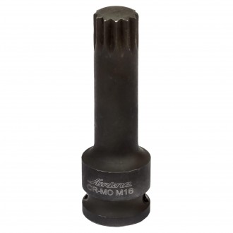 Головка ударная торцевая 1/2" DR внешний SPLINE M16 (ATAS038)