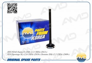Клапан двигателя выпускной 22212-2F100/AMD.HDVL28 AMD AMD.HDVL28 AMD