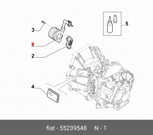 Подшипник выжимной сцепления 55239548 ABARTH